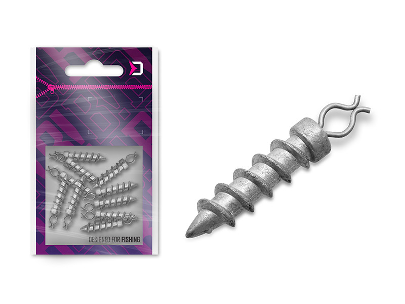 Delphin Screw-in Additional Weight 2,0g, Weights for bass Fishing, Sinkers for bass Fishing, Bass Fishing, CMF Bass Fishing