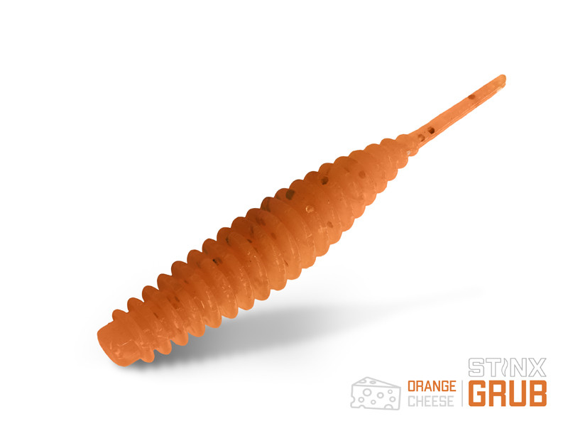 Delphin Stinx GRUB Shrimp 4cm ORANGE, Plastic baits for bass Fishing, Bass Fishing , Plastic baits, CMF Bass