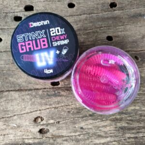 Delphin Stinx GRUB 4cm CHEWY, Plastic baits for bass Fishing, Baits for bass Fishing, Bass
