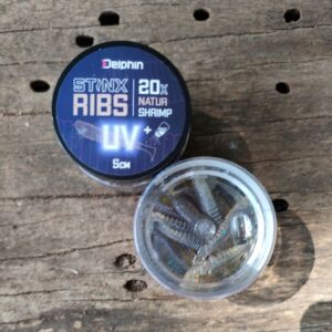 Delphin Stinx RIBS Shrimp 5cm NATUR, Plastic baits, Plastic baits for bass, Bass Fishing, CMF Bass